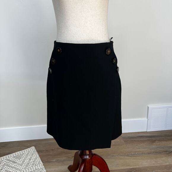 BA&SH Women's Skirt with Button Details Size M In Black - Picture 1 of 6